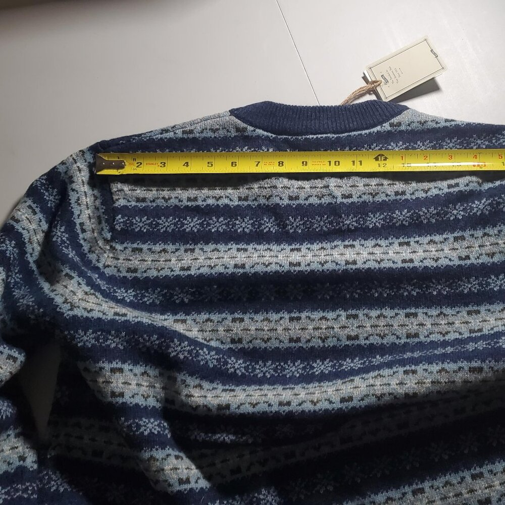 Schott Bros. NYC Fair Isle Crewneck Sweater NWT Sz XL - Picture 9 of 15